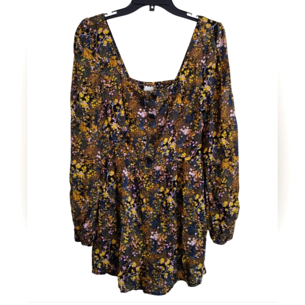 Urban Outfitters Paulina Boho Floral Whimsical Garden Romper Size Medium